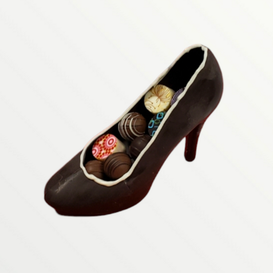 Chocolate High Heels with Artisan Truffles