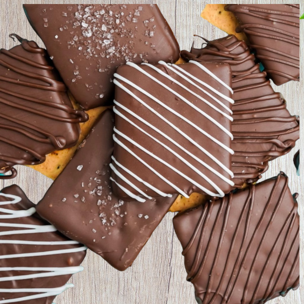 Non-dairy Chocolate Dipped Graham Crackers