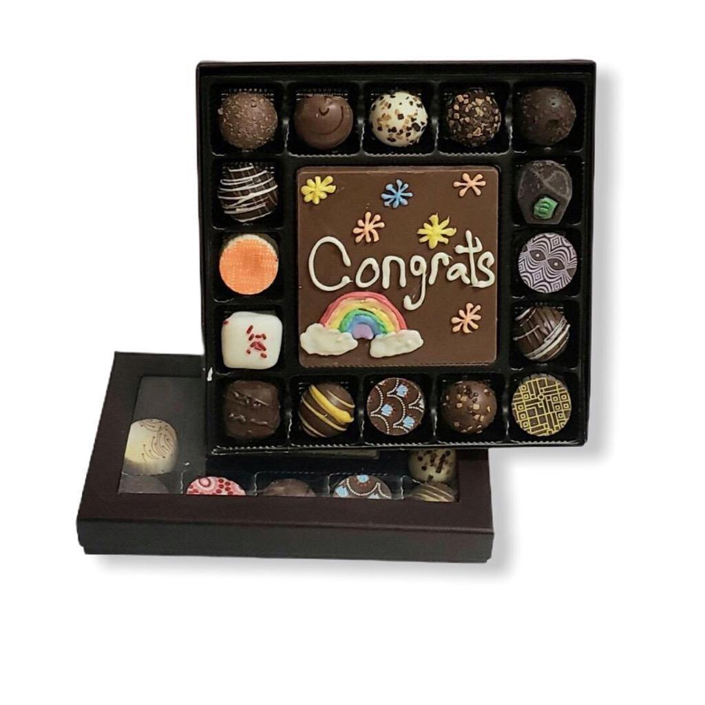 Congratulations Artisan Truffle Gift Box - Chocolate Works Scarsdale