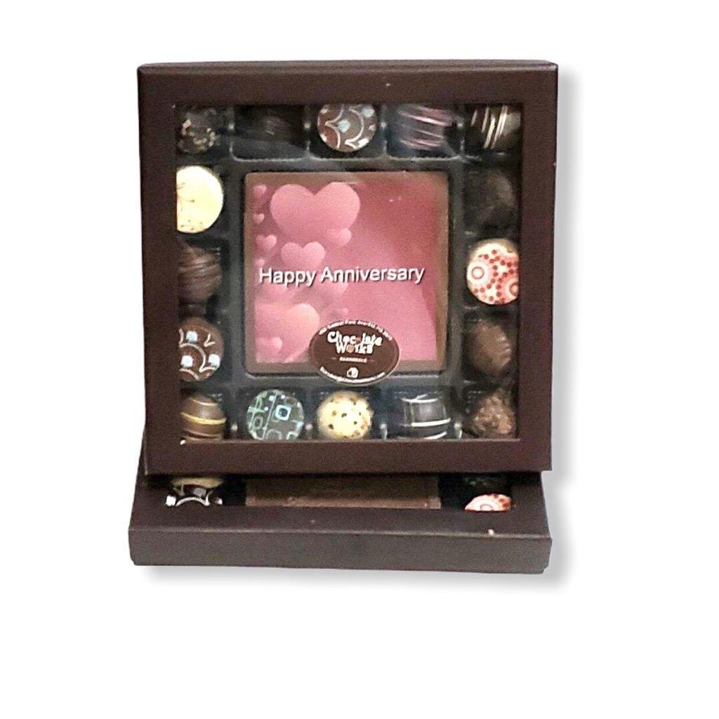 Happy Anniversary Artisan Truffle Gift Box - Chocolate Works Scarsdale