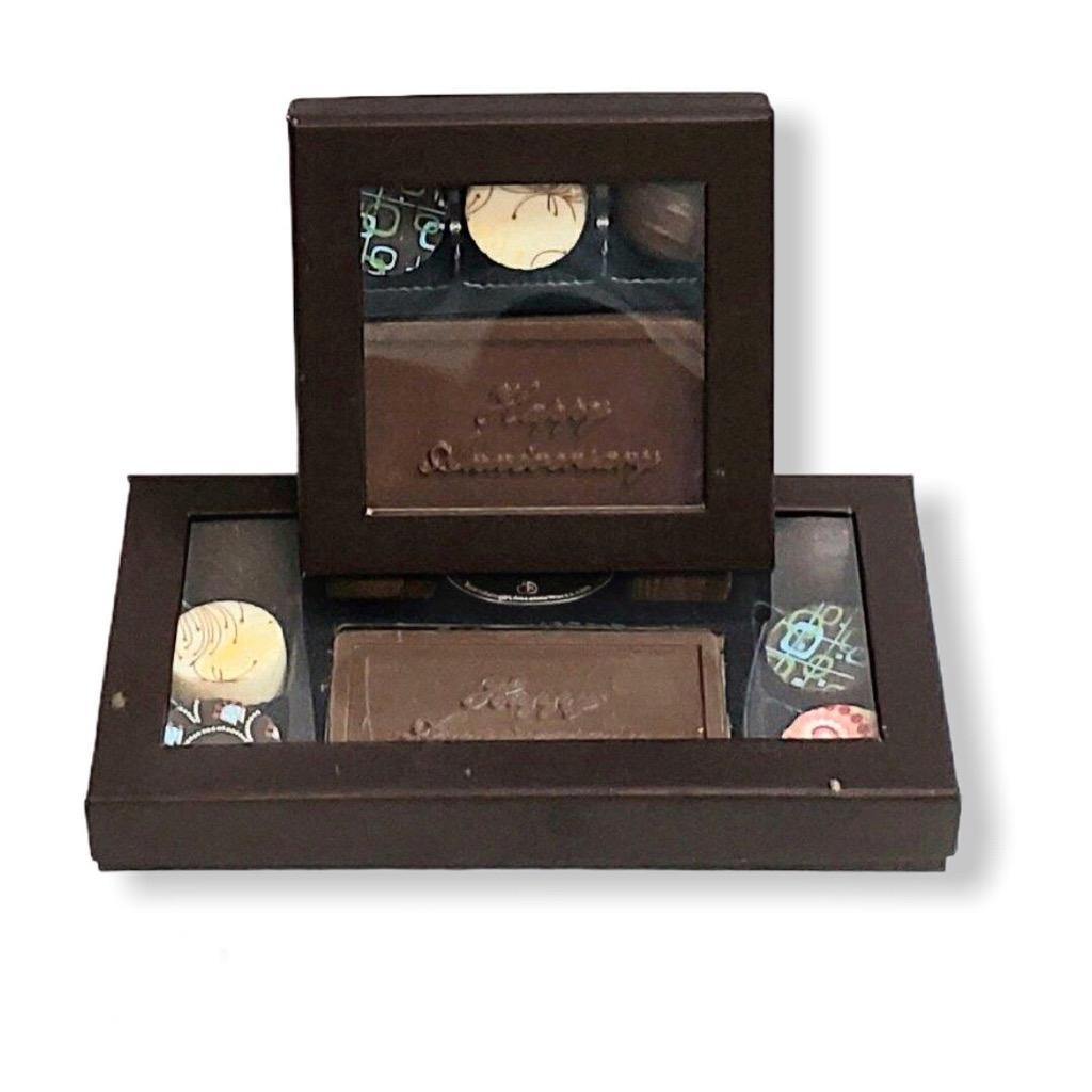 Happy Anniversary Artisan Truffle Gift Box - Chocolate Works Scarsdale